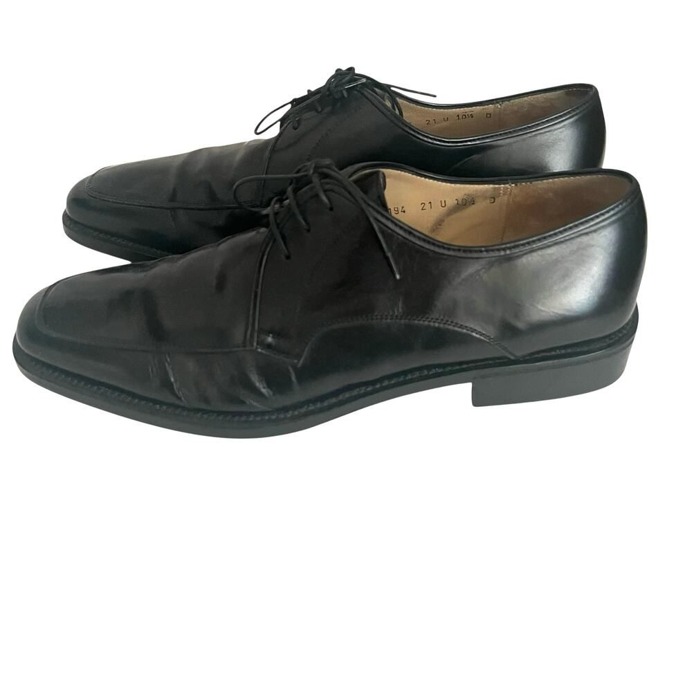 Salvatore Ferragamo Lavorazione Originale Black Oxford Dress Shoe Men Size 10.5 - Picture 15 of 16